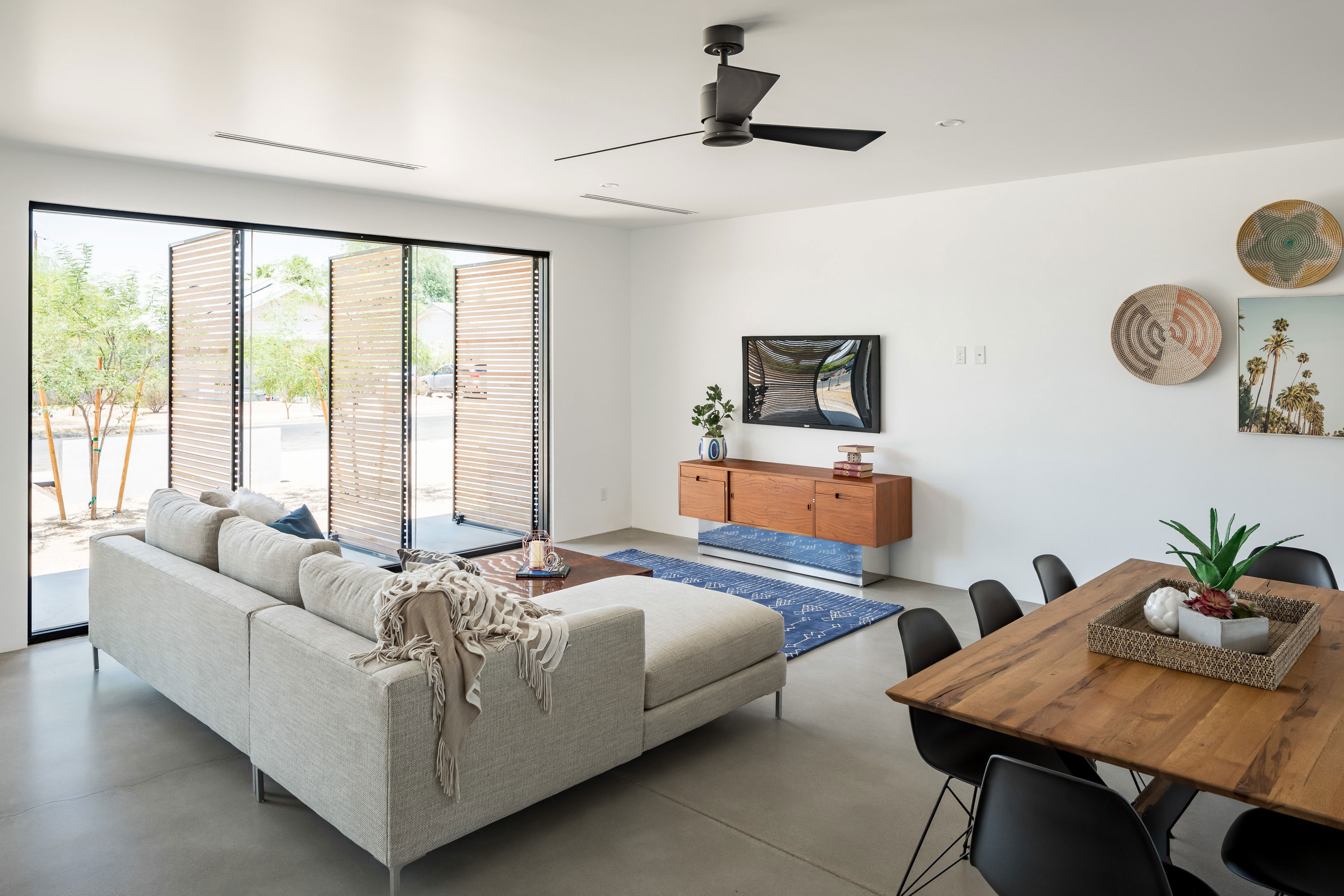 Modern home living space in Phoenix, AZ