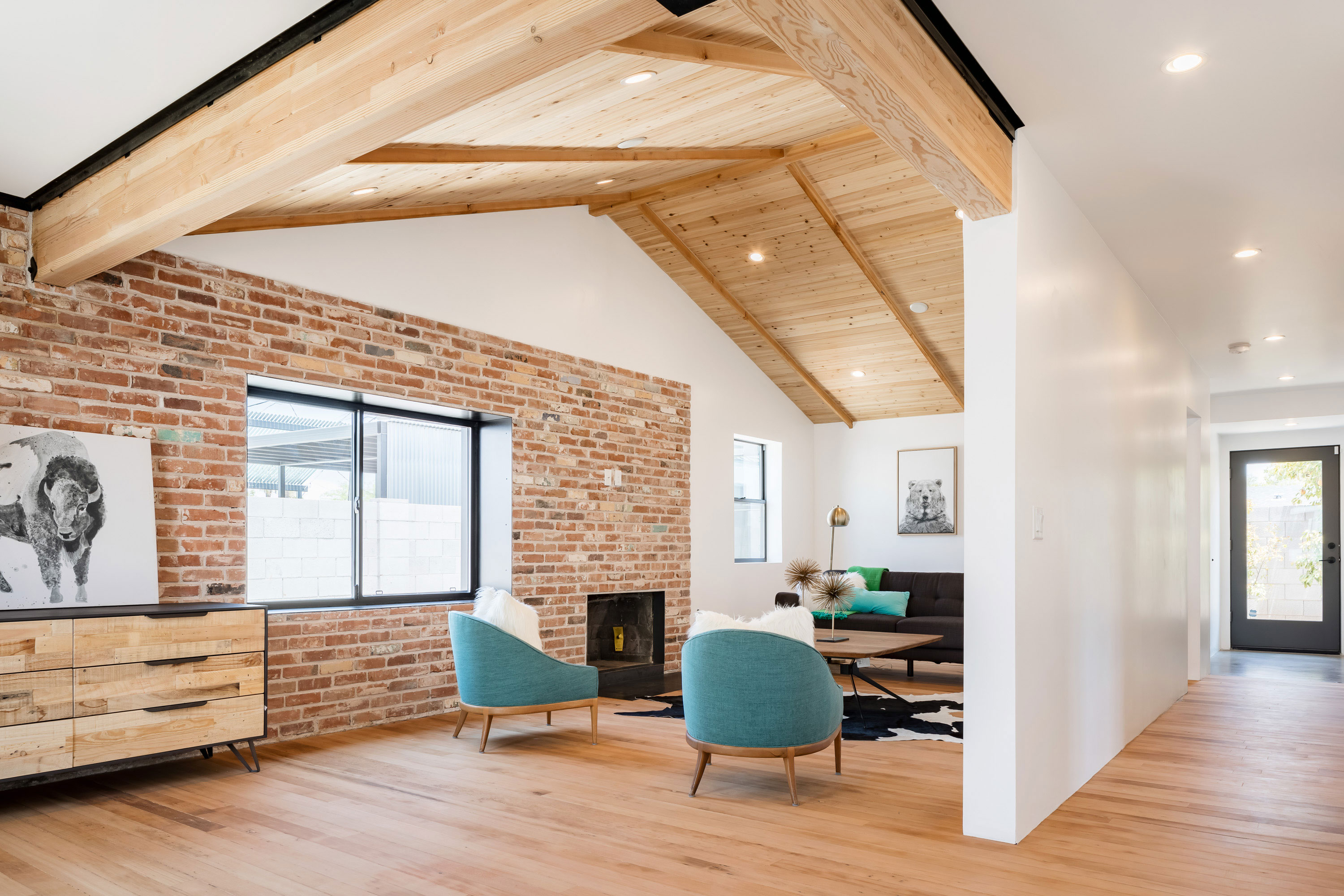 Second living area in modern Phoenix home